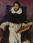 El Greco Portrat des Fray Hortensio Felix Paravicino oil painting on canvas